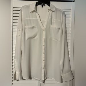 Express White Blouse sz medium